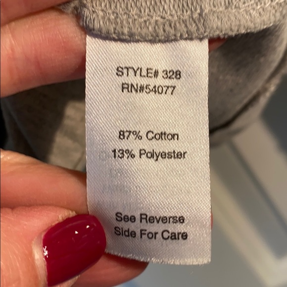 CAbi Gray Double Breasted Sweatshirt Jacket Sz SM - Picture 5 of 7